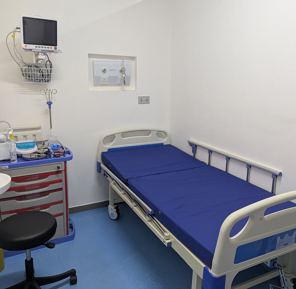 AN hospital bed
